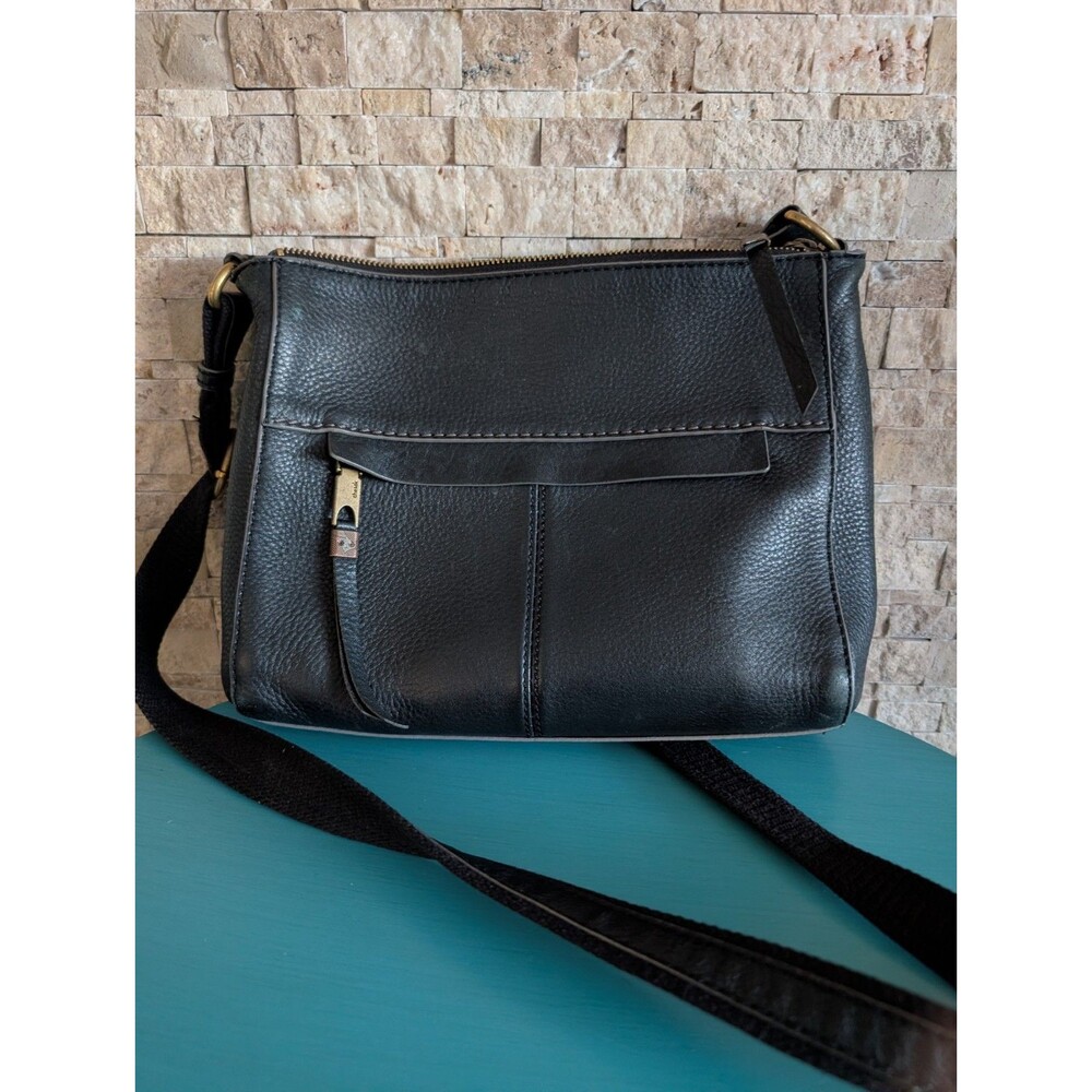 The Sak Black Leather Crossbody Bag